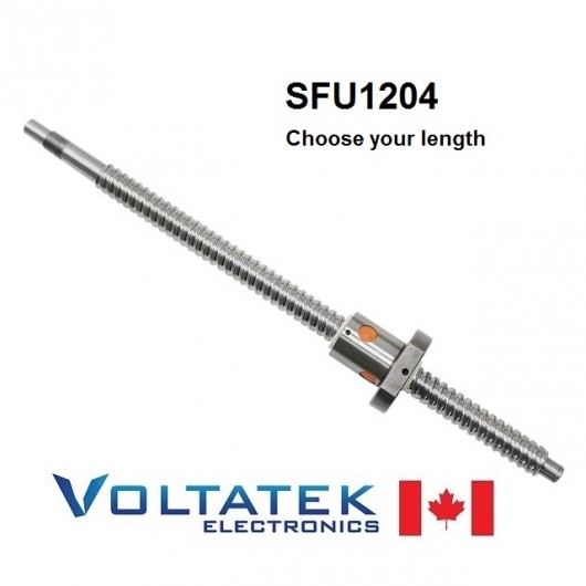 SFU1204 Ball Screw 12mm BK10/BF10 End Machined