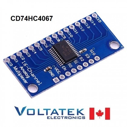 CD74HC4067 16-Channel Analog Digital Multiplexer Board Module