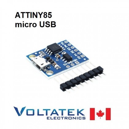 ATTINY85 small USB 8-bit 20MHz AVR Microcontroller Dev Board with Micro plug