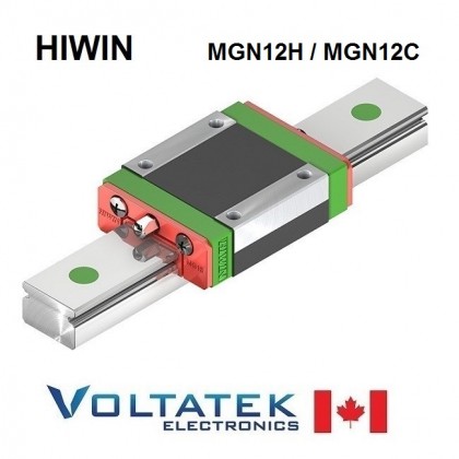 HIWIN MGN12H or MGN12C Bearing Block for 12mm Linear Guide Rail