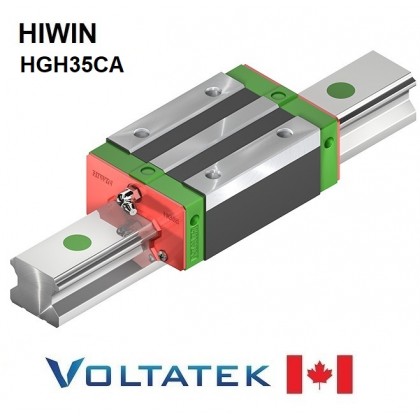 HIWIN HGH35CA Block for 35mm Linear Guide Rail | Voltatek Canada