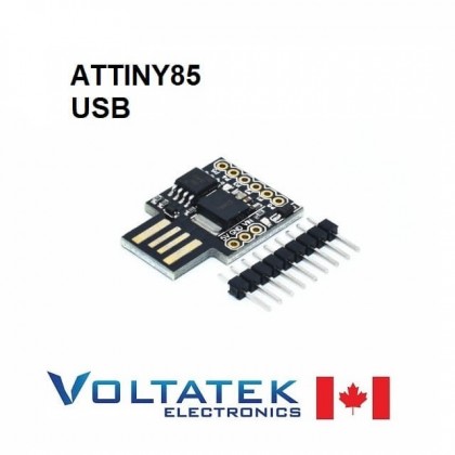 ATTINY85 small USB 8-bit 20MHz AVR Microcontroller Dev Board Male Plug