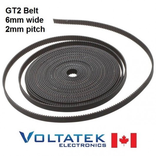 GT2 Timing Belt width 6mm pitch 2mm 1 meter long for 3D Printer or Laser Machine