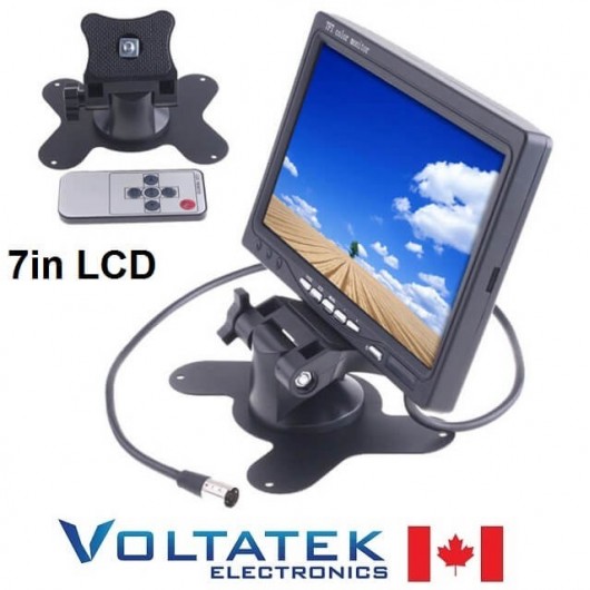 7" TFT LCD Color Monitor DVD VCR