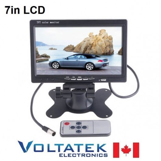 7" TFT LCD Color Monitor DVD VCR