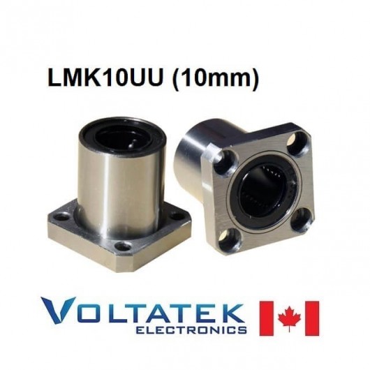 LMK10UU 10mm Flanged Linear Bearing for CNC Router 3D Printer