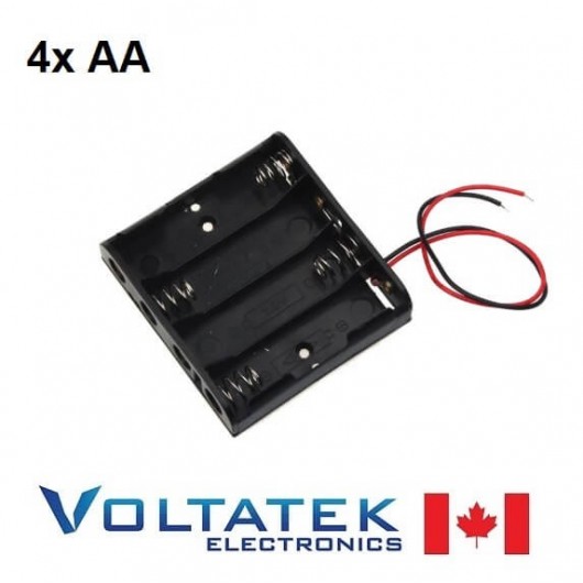 Battery holder box 4x AA 6V