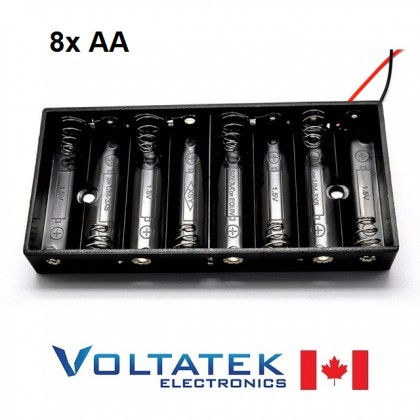 Battery holder box 8x AA 12V
