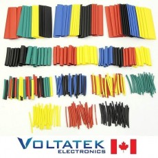 Heat Shrinkable Tube Sleeving Wrap Wire (304pcs x 9 Sizes Color Kit)