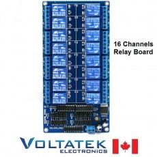 Relay Module 16 channels with Optocoupler Isolation