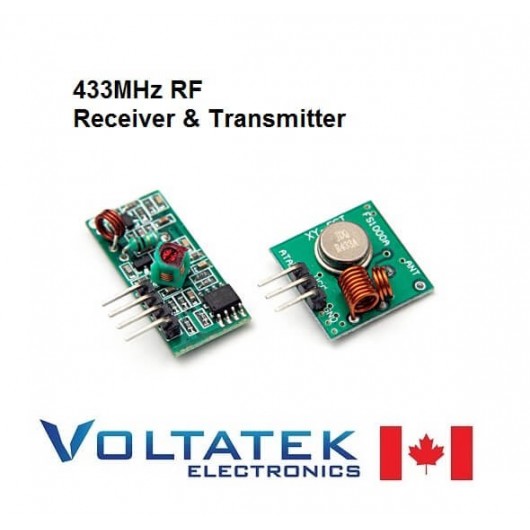 433Mhz RF Radio Emitter Receiver Kit for remote control
