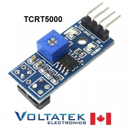 TCRT5000 Reflective Optical Sensor Infrared IR module front
